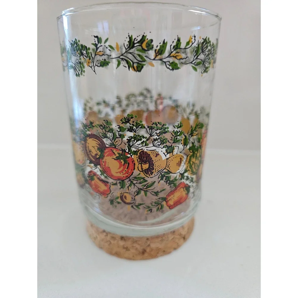 Vintage 70s Corning Spice of Life with Cork Lid Small Canister Retro Kitchen